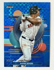 2025 Finest Rafael Devers /75 Blue X Fractor  Uncommon  Red Sox