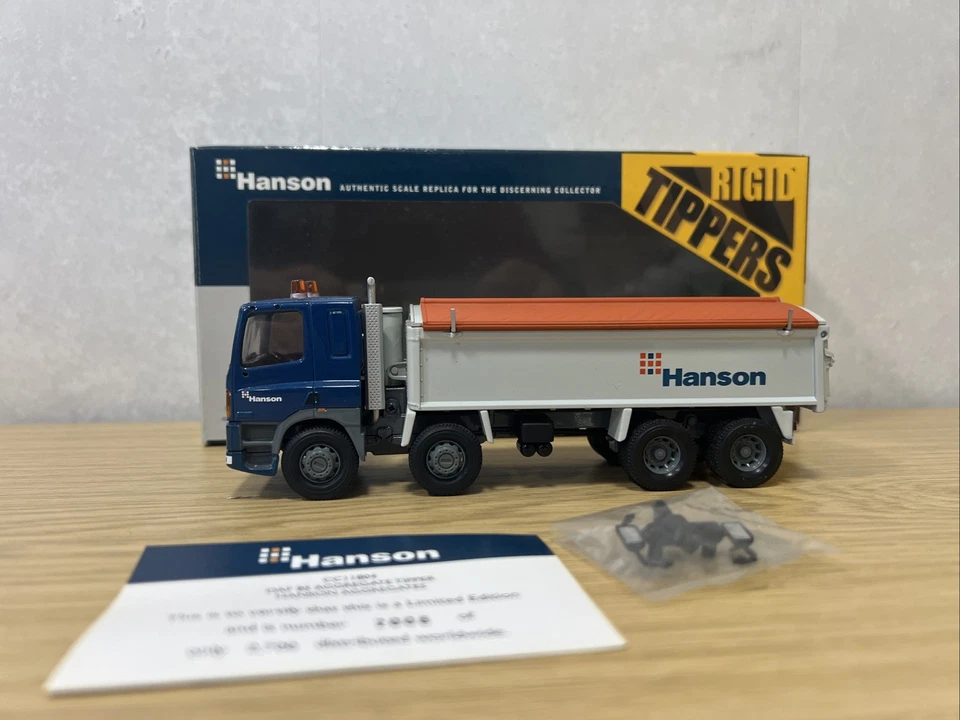 Corgi Limited Edition Hanson  Aggregates DAF Rigid Tipper  CC11804 1:50 - Image 3 of 4