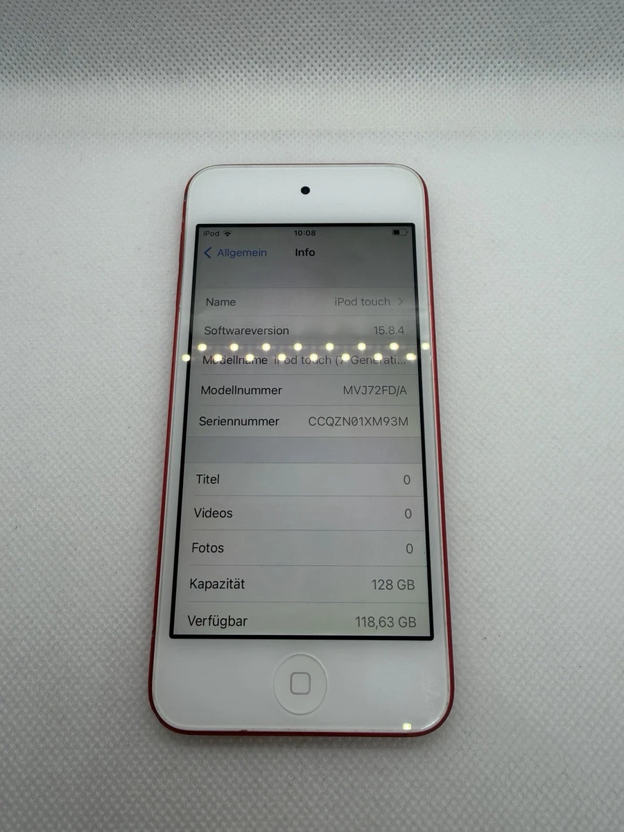 Apple iPod Touch 7. Generation 7G (128GB) PRODUCT Red Rot RAR gebraucht #541