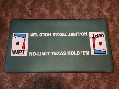 Official WPT 44”x 24” Portable Rubber Texas Hold'em Poker Tabletop