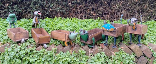 Frog Brick Mould - Wood & Metal - Storage Planter Herb Soap Toilet Roll Box - Picture 13 of 13