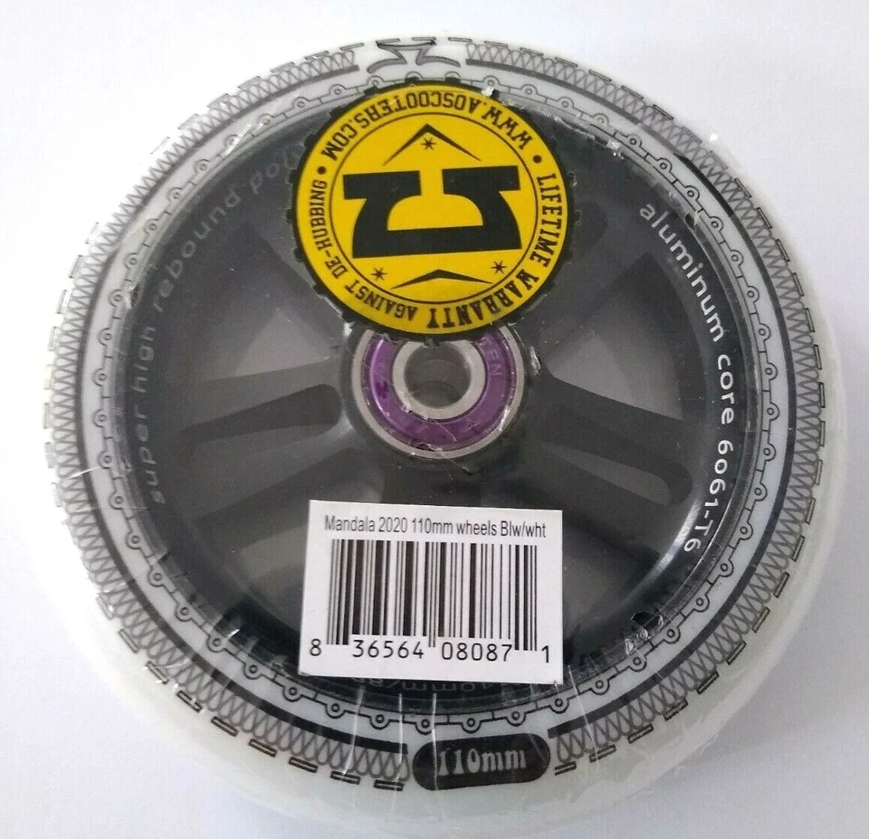 FREESTYLE SCOOTER RAD MANDALA 110 WEISS/SCHWARZ von AOSCOOTERS