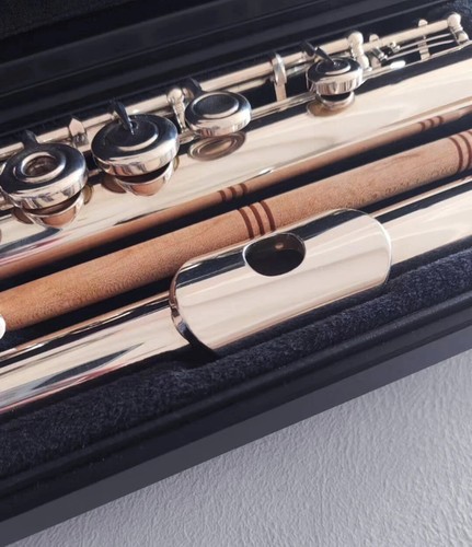 Japan YFL-272 Silver Plated Flute 16 open/closed hole C Key Cupronickel Silver - Picture 3 of 7