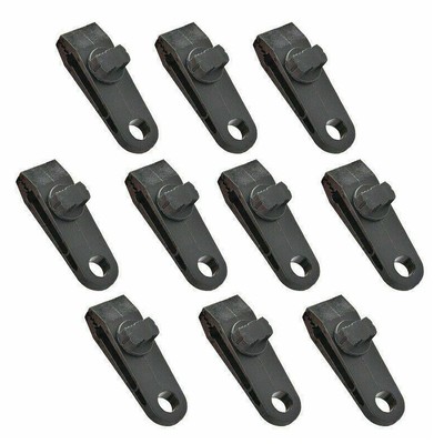 Reusable Windproof Clip Awning Clamp Tarp Clips Snap Hanger Tent Hook Camping