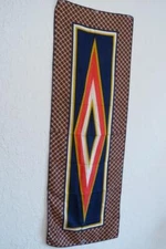UNIQUE CHEVRON DESIGN LONG 15" x 44" SILKY SCARF #1
