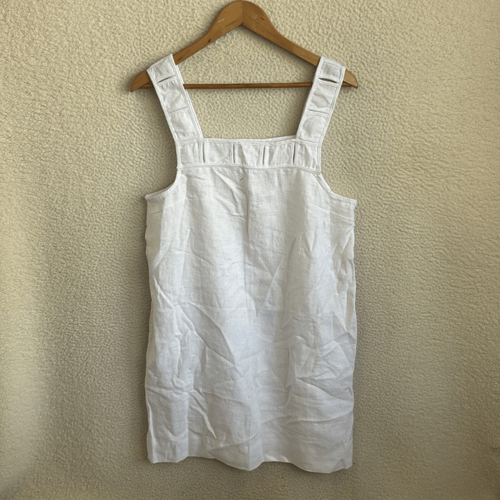 Madewell Embroidered Tank Mini Dress in Linen Womens Size 4 White | eBay Madewell Embroidered Tank Mini Dress in Linen Womens Size 4 White | eBay
