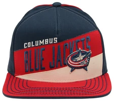 Outerstuff NHL Youth Boys Columbus Blue Jackets Stripe Structured Baseball Cap