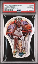 Graded 2023 Bowman U Best Angel Reese #BUB8 Buckets DC RC Basketball Card PSA 10