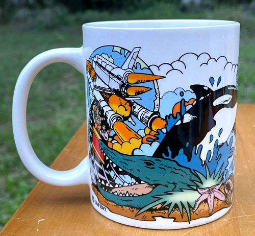 PHILIP Name Mug Florida Roller Coaster Beach Flamingo Sunset Shamu Souvenir Vtg - Picture 9 of 13
