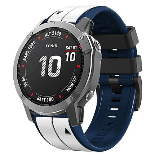 Quickfit 20/22/26mm Silikon Armband für Garmin Fenix E/8/7/7S/7X 6/6S/6X 5/5S/5X - Picture 111 of 341