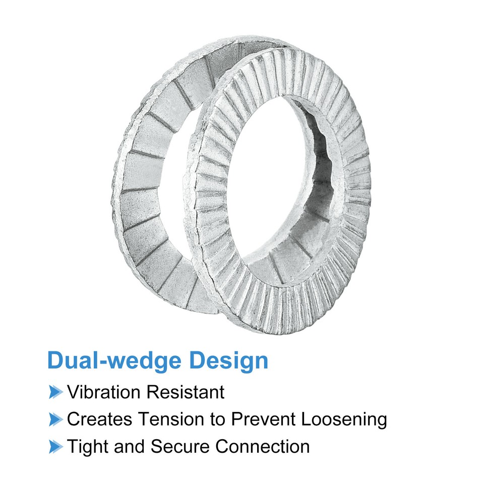 Wedge Locking Washers for M16 Bolts, 16pcs Manganese Steel Washers eBay