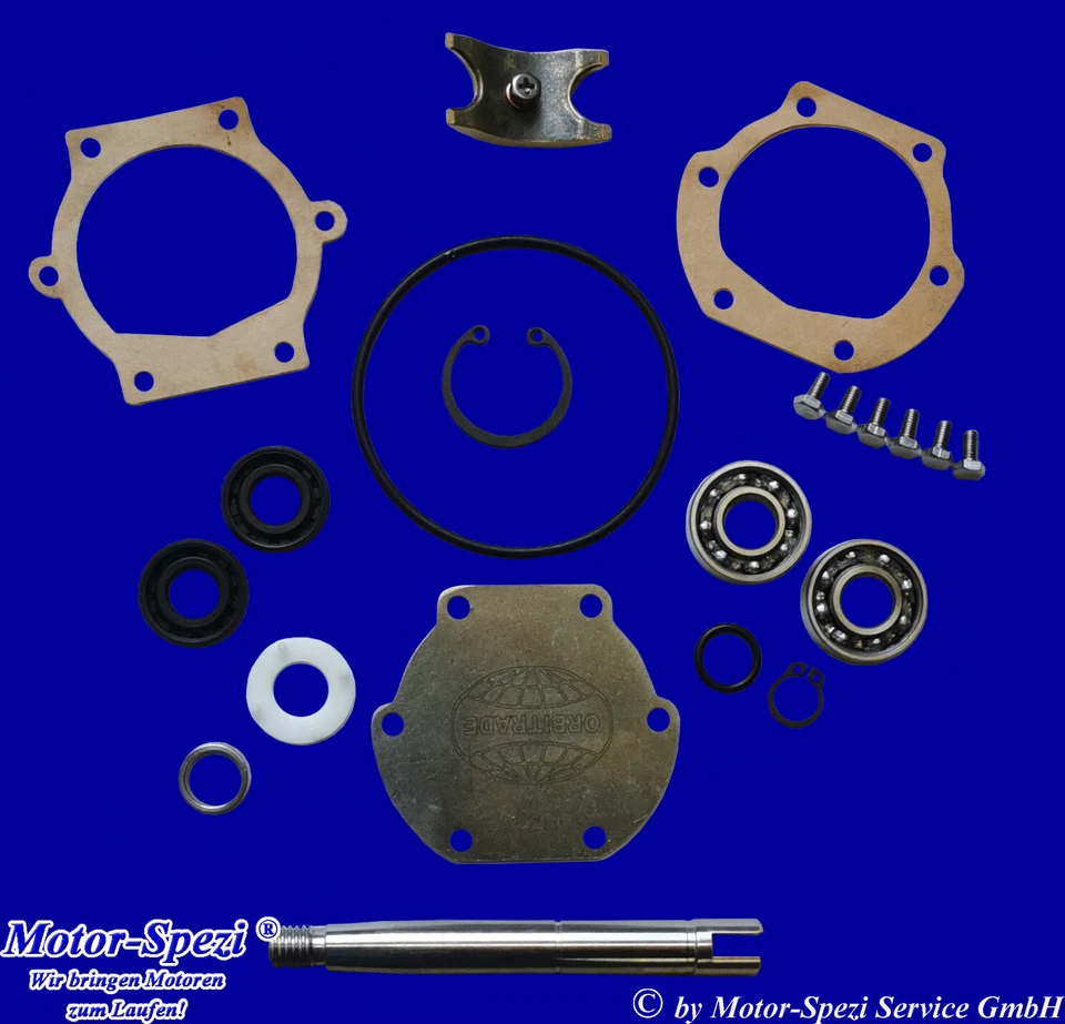 MOTOR-SPEZI Reparatursatz Seewasserpumpe für Volvo Penta MD2030, MD2040, D1-30 und D2-40