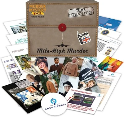 Murder Mystery Dinner Party Game - Mile High Murder Case File