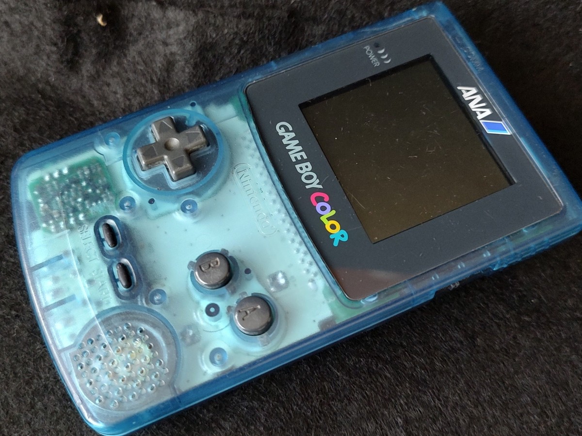 Nintendo Gameboy Color ANA Airlines Skeleton Blue Limited Nintendo Gameboy Color ANA Airlines Skeleton Blue Limited