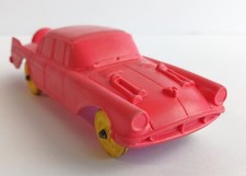 Auburn Rubber Pink Continental Yellow Wheels 1950s Cadillac  #506 USA 4.5"