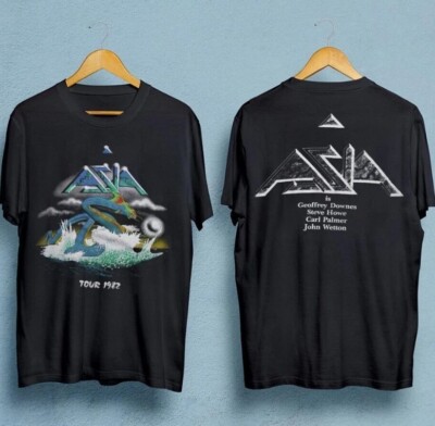 Asia Band tour men t-shirt double-sided black unisex all sizes for