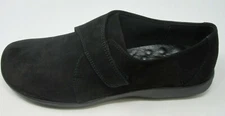 WALKING CRADLES WOMEN'S CARRIE BLACK NUBUCK SUEDE HOOK & LOOP SHOES SIZE 8.5/N