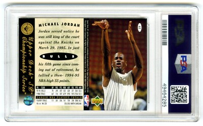 スポーツ選手 Michael Jordan SP PSA 9 MICHAEL JORDAN~1994 UPPER DECK SP CHAMPIONSHIP PSA-9 MINT