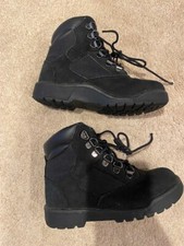 EUC Timberland Black/Nubuck boots Young 13MM 6inch w Box