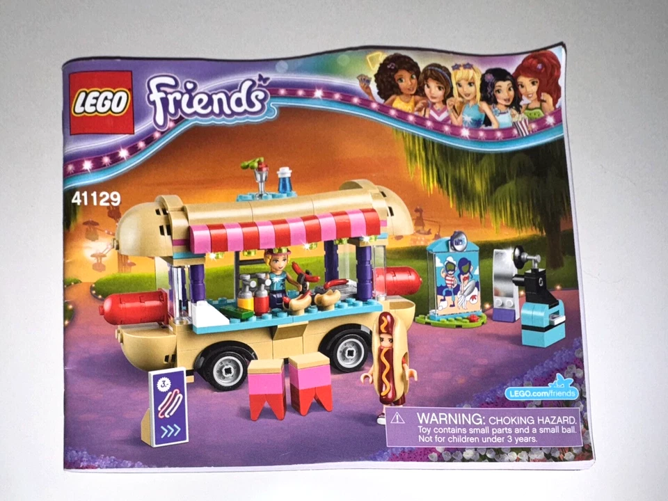 LEGO 41129 Parque de Atracciones Hot Dog Van Friends Set Camión de Comida Completo Foto 2 de 4