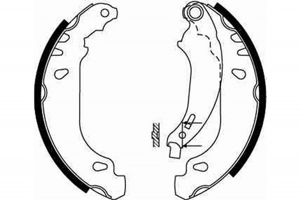 TRW Bremsbackensatz Bremsbacken Hinten FüR Peugeot 206 SchräGheck 2A/C-image