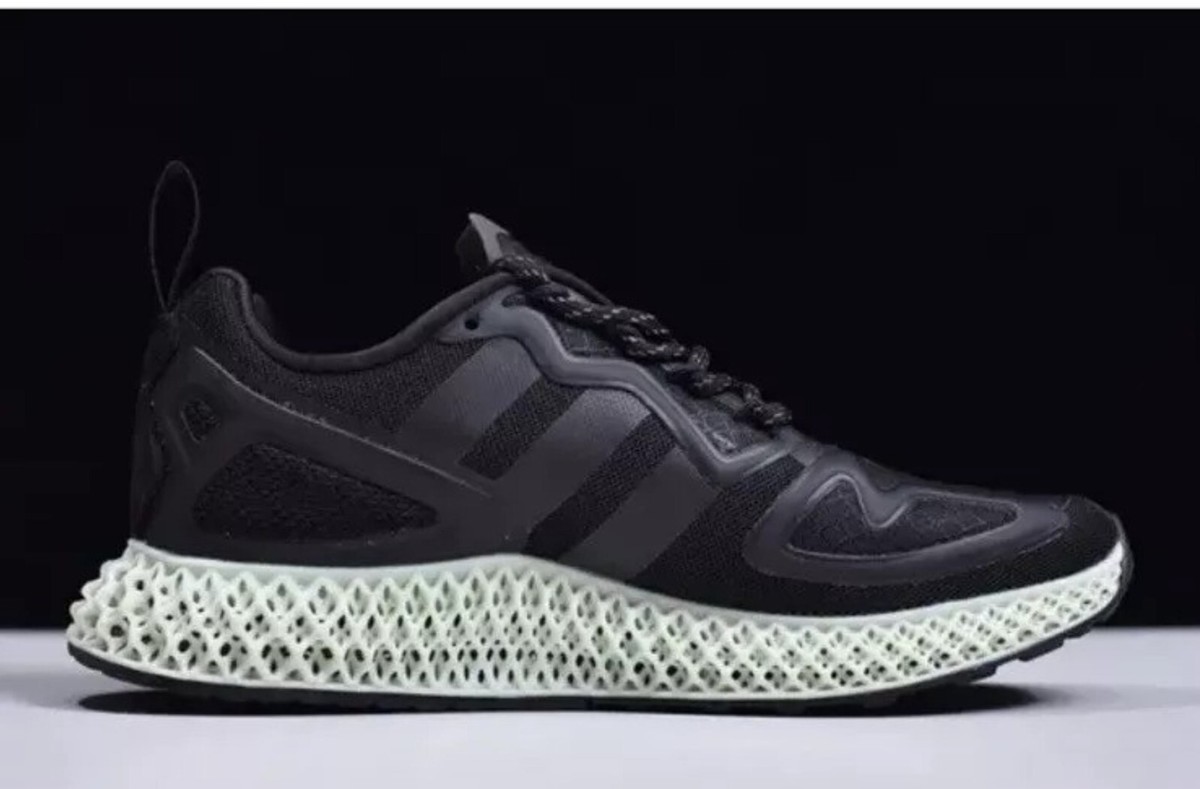 とかさす NEW Adidas ZX 2K 4D Men Athletic Shoes, Core Black, FV9027, Size