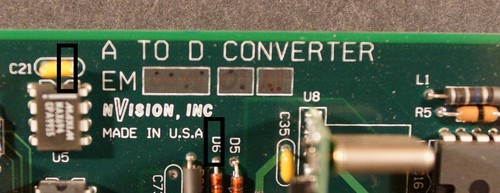 NVision A to D Converter Board Card Model NV1035, with backplane Board & Screws. - Picture 2 of 7