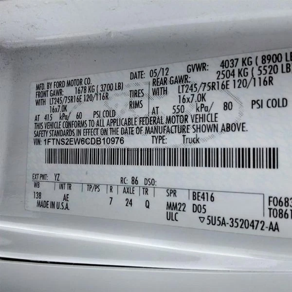 Ford E250 2011-2014 furgoneta ABS antibloqueo freno actuador bomba fabricante original Foto 4 de 4