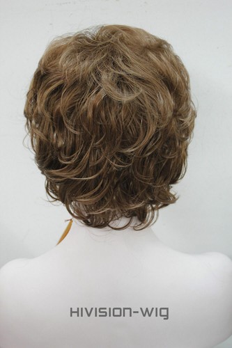 Womens Short Curly Straight Wigs Natural Brown Blonde Bob Wavy Hair Wig Cosplay - Picture 36 of 73