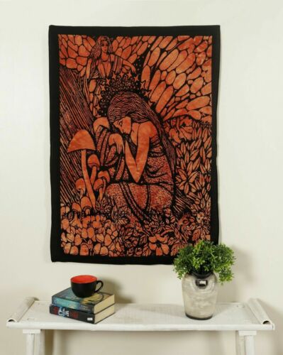 Tapestry Indian Fairy Angel Decor Cotton Hippie Bedroom Wall Hanging New Poster - Picture 1 of 4