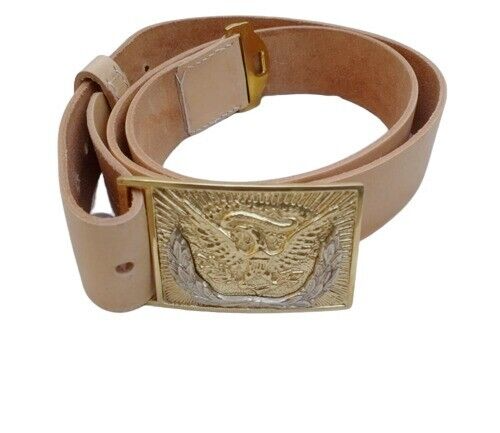 US Eagle Buckle Officer NCO Leather Waist Belt Civil War World War