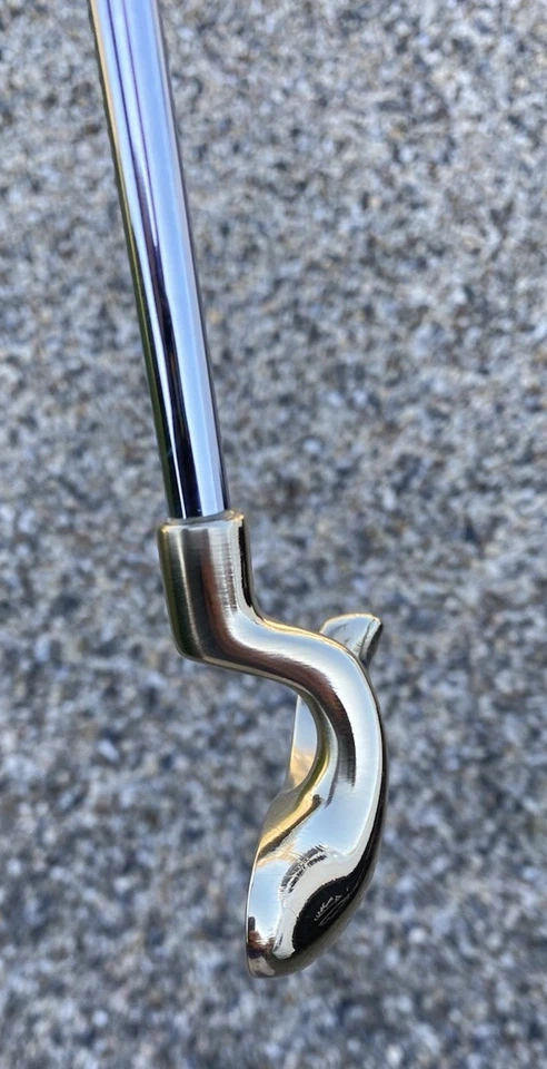 Vintage Golfsmith Foot Shaped Brass Headed Polished Putter. - Image 4 of 4