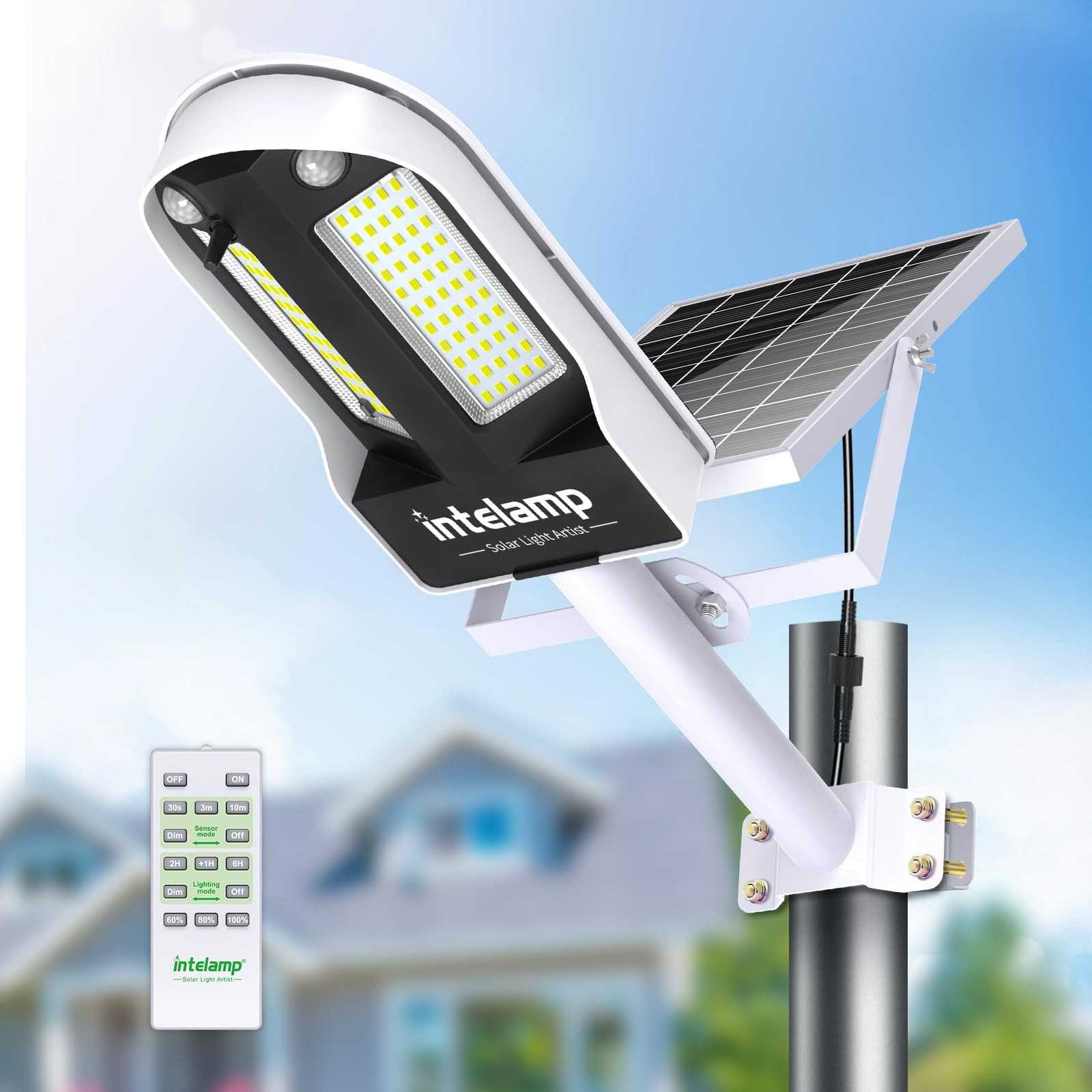 Lampione Solare 12500mAh LED Esterno - Efficienza IP65 Garantita