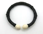Black Elephant Tail Inspired Braided Bangle Bracelet Handmade Spiritual Nga Gae