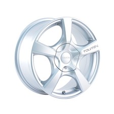 (1) TOUREN TR9 16X7 5-112/5-120 72.62 Hub 42 Offset Silver Wheel Rim