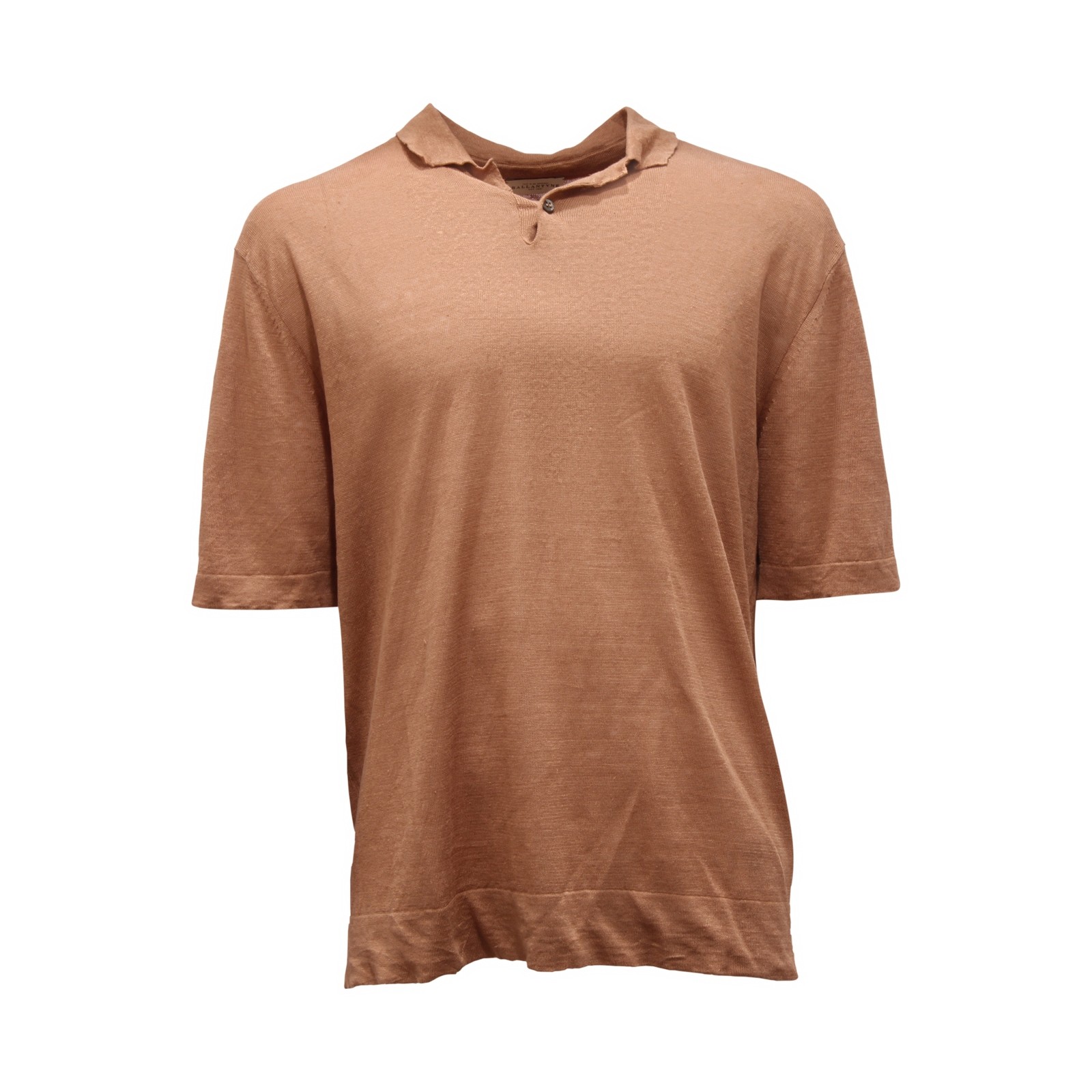 0517AS polo uomo BALLANTYNE мужская льняная рубашка поло