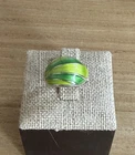 New ListingVINTAGE DAVID ANDERSON GREEN ENAMEL  & STERLING SILVER RING SIZE 6.5