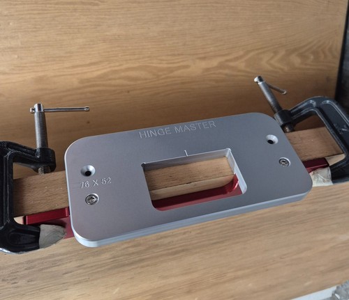 HINGE MASTER  Door & Frame hinge router jig (102x76) & (76x52) Anodised - Picture 4 of 12