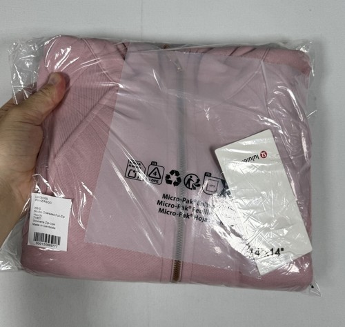 NWT Lululemon Scuba Oversized Full-Zip Hoodie Pink Rose Women's XS/S LW3IG5S