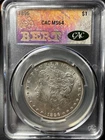Beautiful 1886 MORGAN SILVER DOLLAR CAC MS64 Bert Label Traderbea Slab