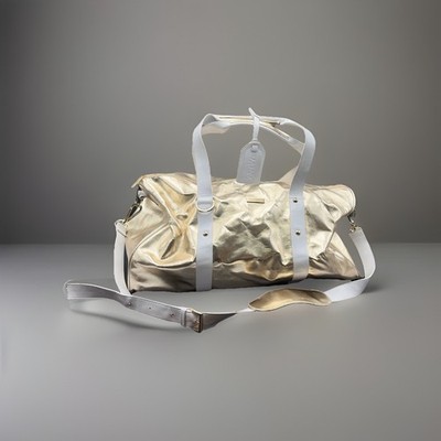 Versace Perfume Gold Duffle Shoulder Weekend Bag