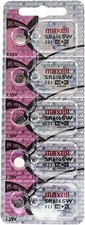 10 Maxell 321 SR616SW Silver Oxide Batteries Hologram