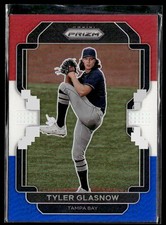 2022 Panini Prizm #78 Tyler Glasnow Red/White/Blue Prizm Rays Card 1803M