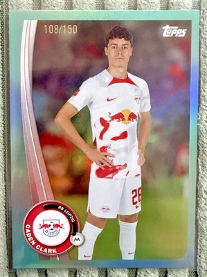 Caden Clark /150 Aqua 2022-23 Topps RB Leipzig Official Fan Set