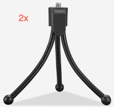 2x Compact Tabletop Flexible Tripod