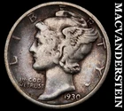 1930 Mercury Dime- Silver- Scarce Better Date No Reserve #J597