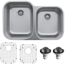 Karran USA U-6040R-PK1 U Series 31-1/2" Undermount Double Basin - Stainless