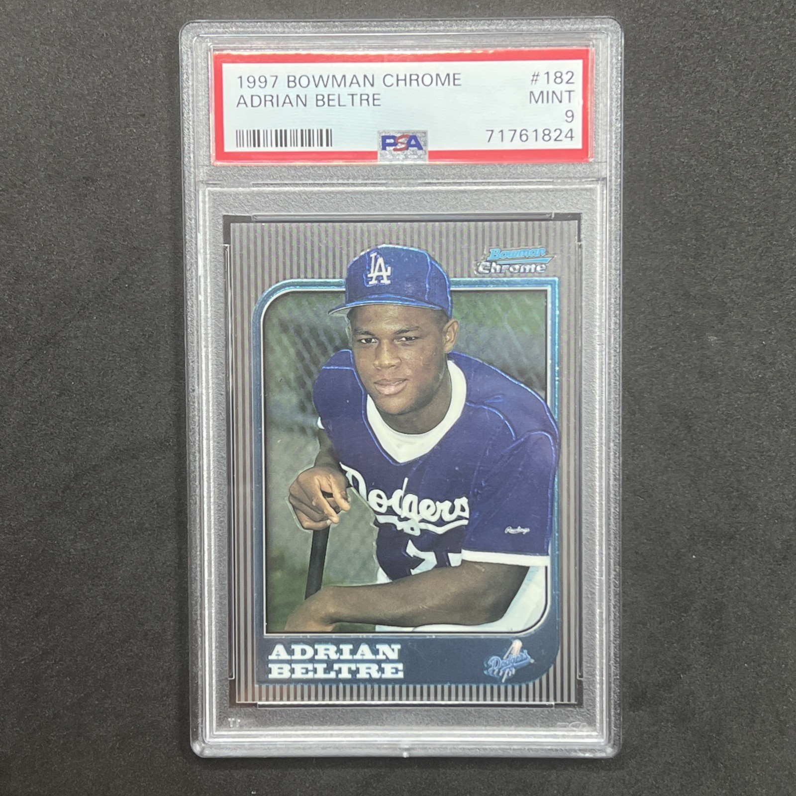 Adrian Beltre 1997 Bowman Chrome #182 PSA 9 MINT Rookie RC HOF