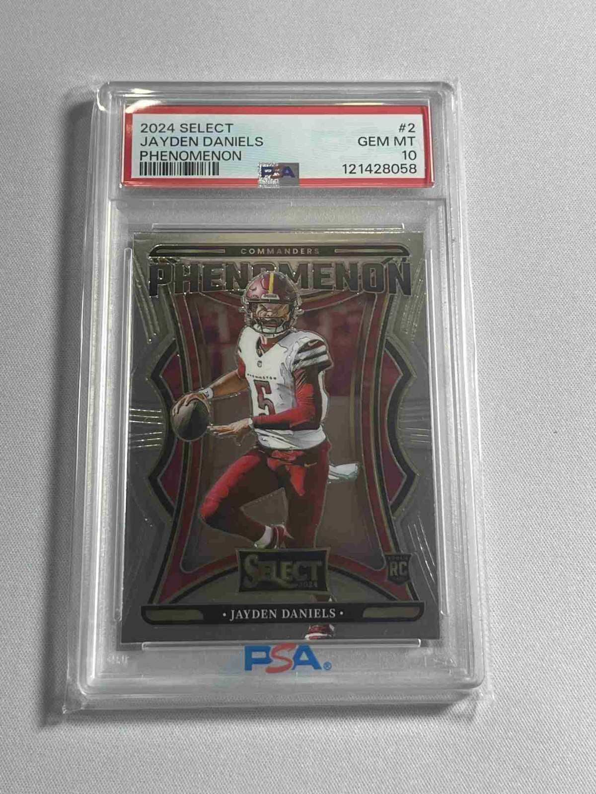 2024 Panini Select Football JAYDEN DANIELS Rookie Phenomenon Insert #2 PSA 10