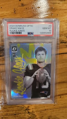 2024 PANINI DONRUSS OPTIC ROOKIE KINGS #3 DRAKE MAYE RC PSA 10 CASE HIT